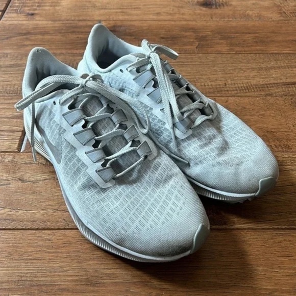 Nike Air Zoom Pegasus 37 Road Running Shoes Silver & Gray Women's Size 8.5 - Picture 5 of 13